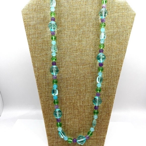 Spring Glass Bead Necklace - Picture 6 of 8